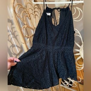 Black lace romper size L